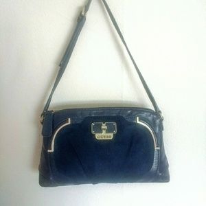 Guess Jeans Purse Handbag Navy Blue